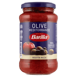 Barilla – paradicsomos szósz zöld és fekete olívabogyóval