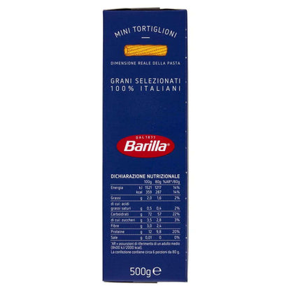 Mini Tortiglioni Piccolini – olasz rövid cső alakú durum tészta