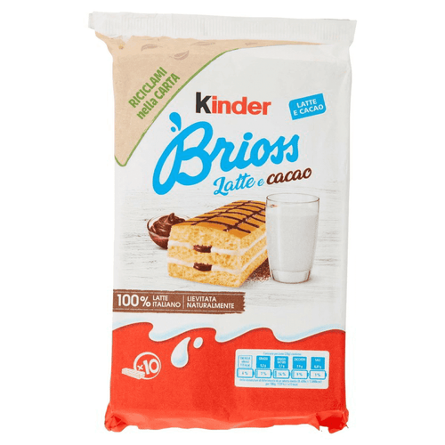 Kinder Brioss – tej- és kakaókrémes piskótaszelet (10 db)