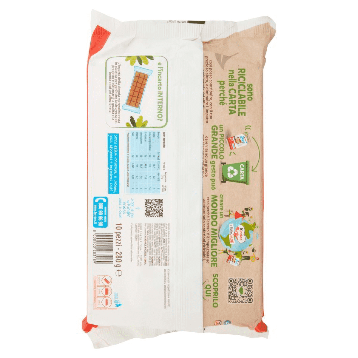 Kinder Brioss – tej- és kakaókrémes piskótaszelet (10 db)