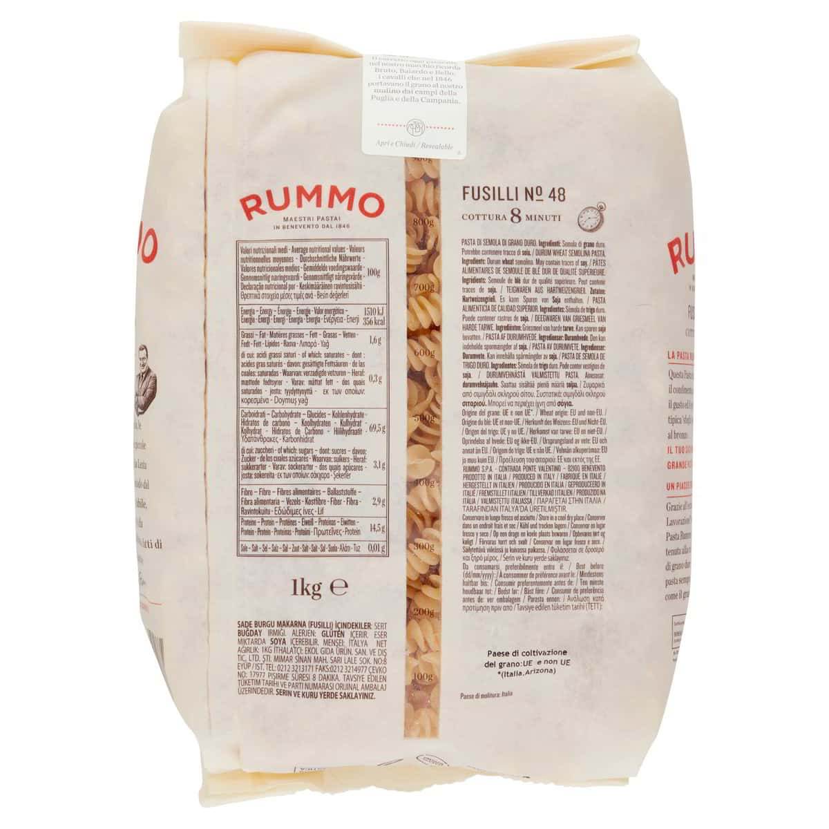 Fusilli N°48 – olasz spiráltészta durum búzából - Salamon Store