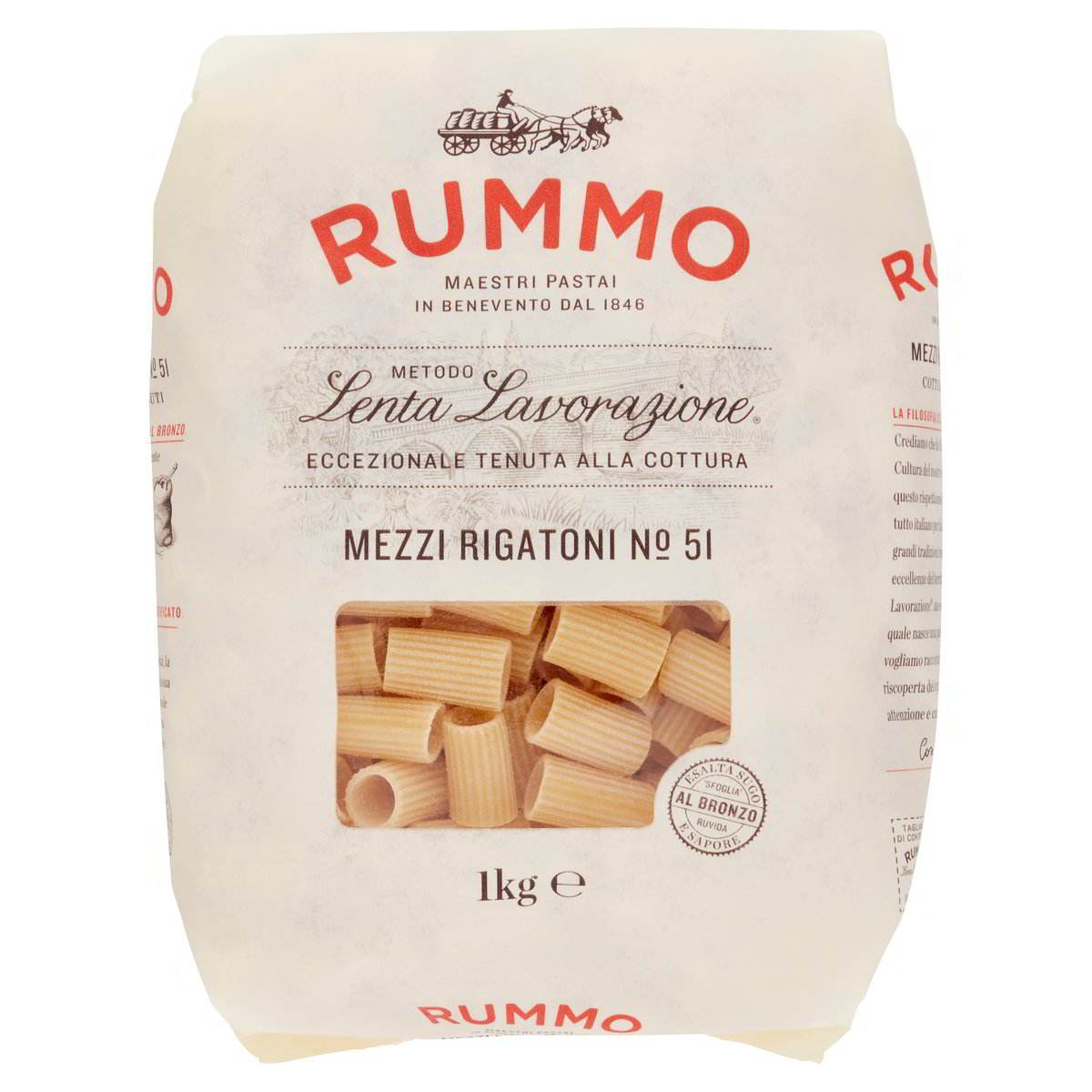 Mezzi Rigatoni N.51 – Rövid, bordázott csőtészta - Salamon Store
