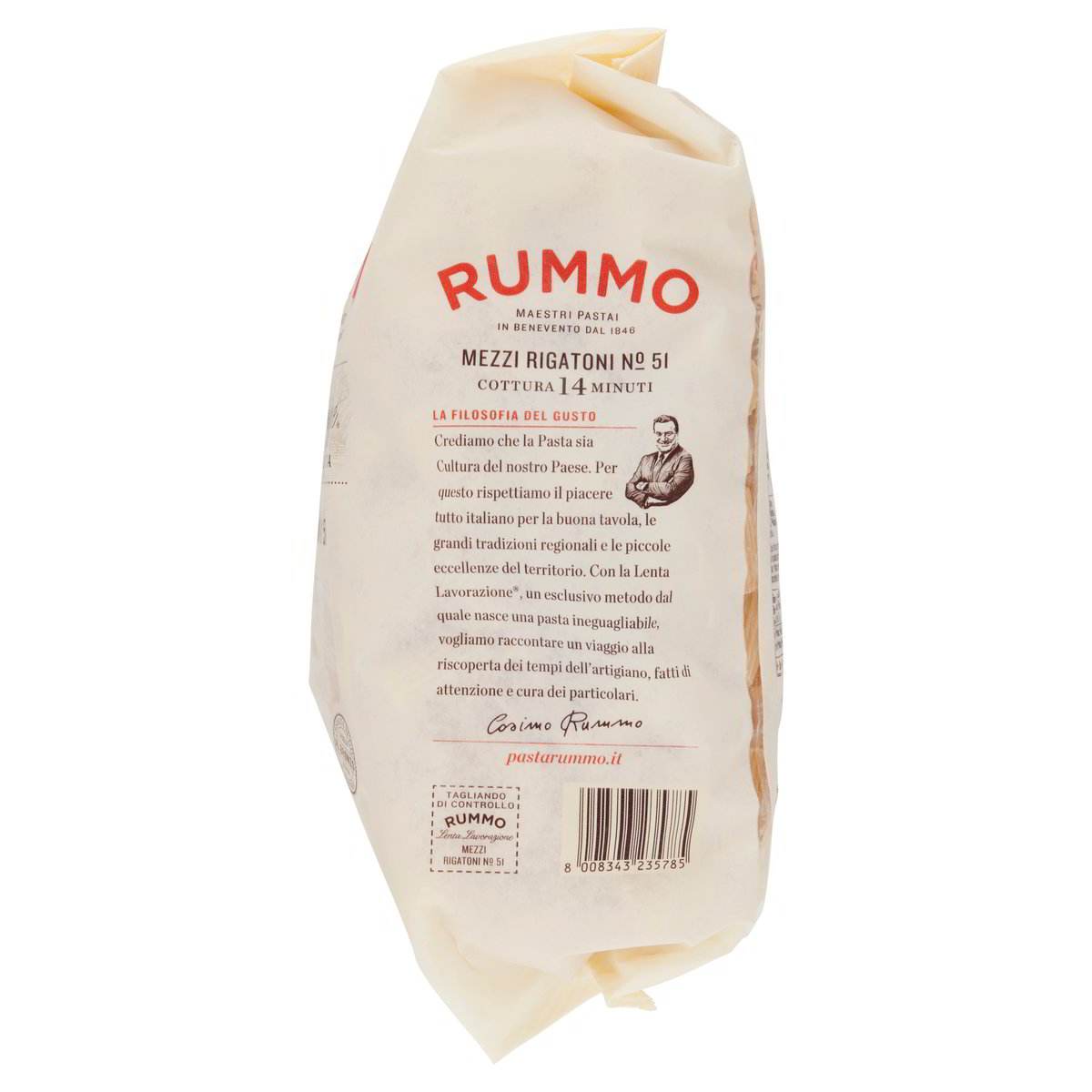 Mezzi Rigatoni N.51 – Rövid, bordázott csőtészta - Salamon Store