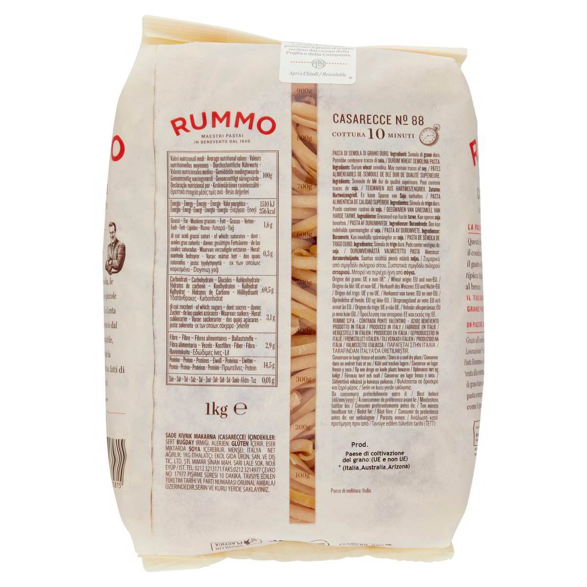 Casarecce N.88 – Csavart formájú olasz száraztészta - Salamon Store