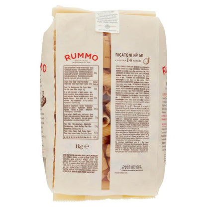 Rigatoni N.50 – olasz bordázott csőtészta durum búzából - Salamon Store