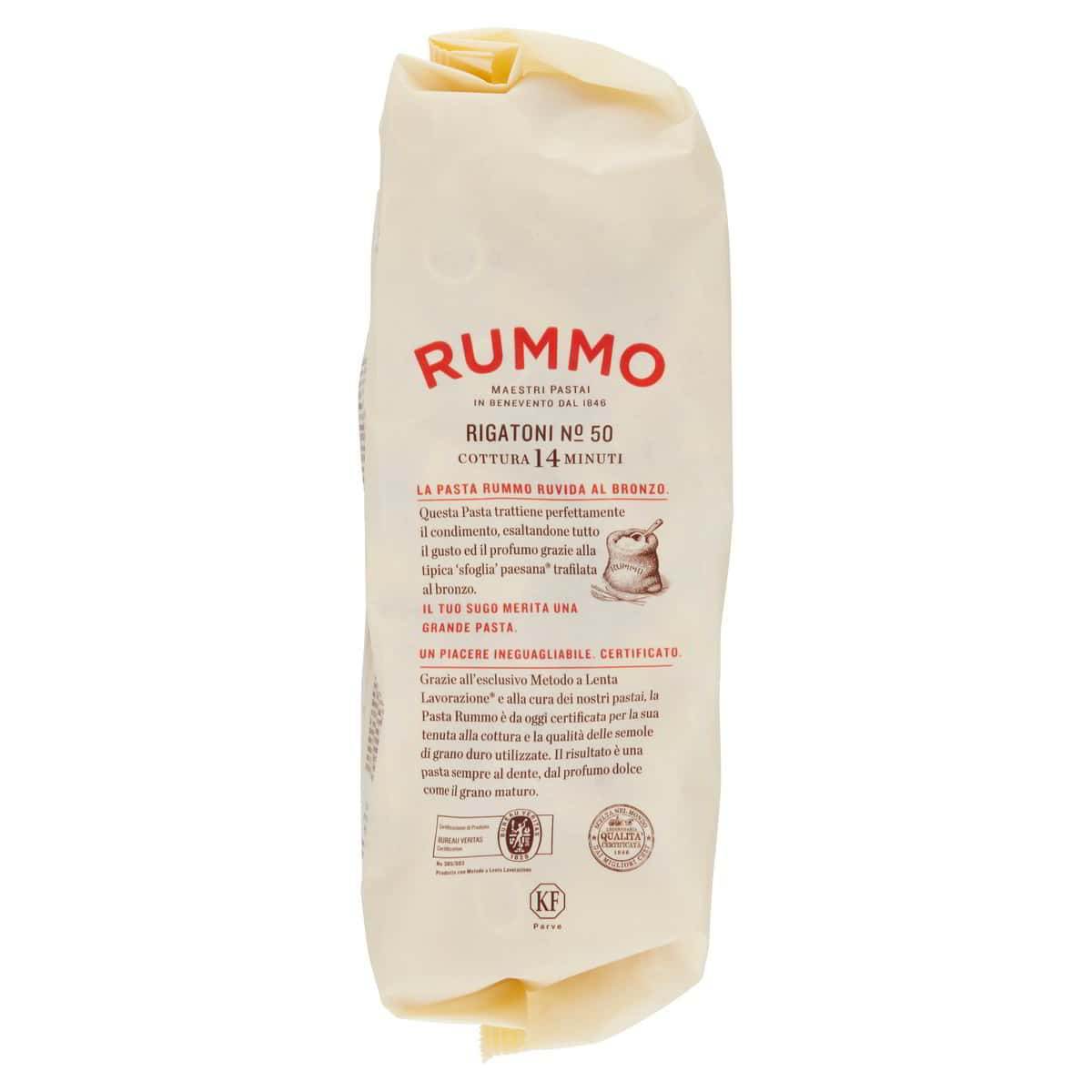 Rigatoni N.50 – olasz bordázott csőtészta durum búzából - Salamon Store