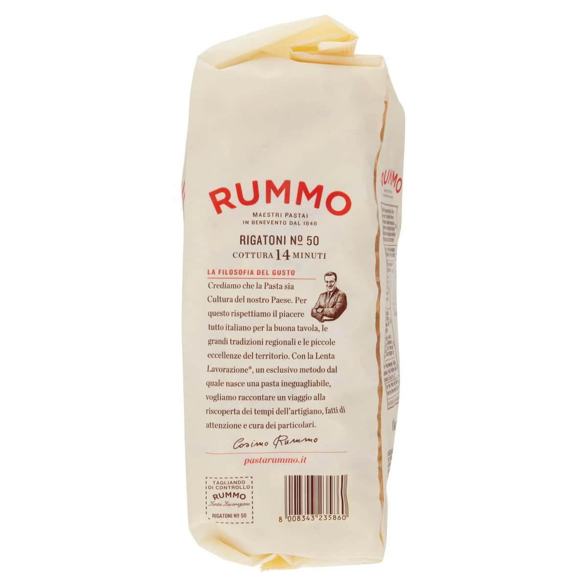 Rigatoni N.50 – olasz bordázott csőtészta durum búzából - Salamon Store