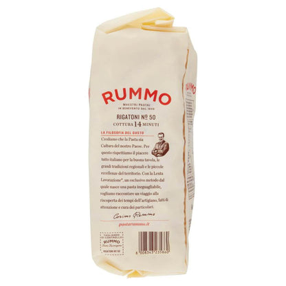 Rigatoni N.50 – olasz bordázott csőtészta durum búzából - Salamon Store