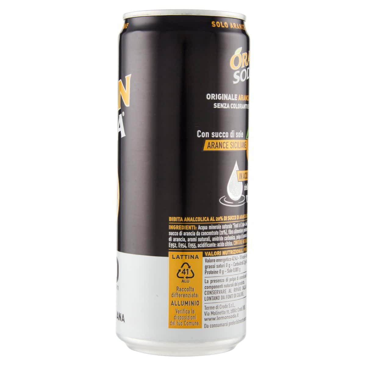 Oran Soda – olasz zero narancsital - Salamon Store