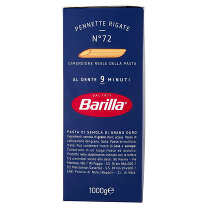 Pennette Rigate n.72 – Olasz durumtésztából készült száraztészta - Salamon Store