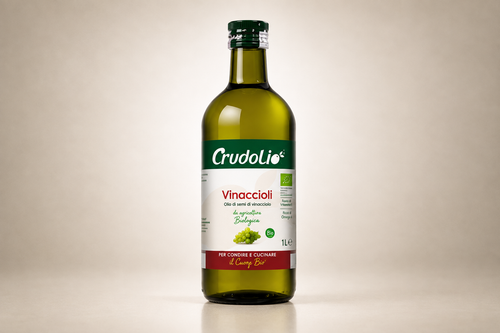 Olio di Vinacciolo Crudolio – Hidegen sajtolt szőlőmagolaj - 1000ml