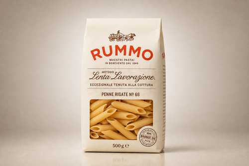 Penne Rigate N.66 – Bordázott, csőtésztás olasz száraztészta - 1000g