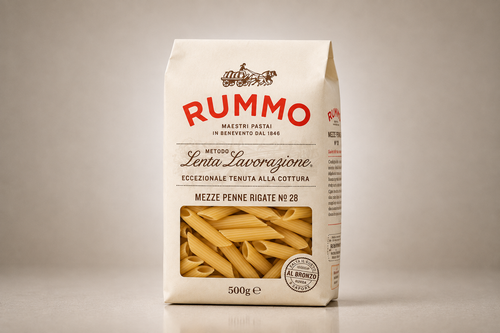 Mezze Penne Rigate N.28 – Rövid, bordázott csőtészta - 1000g