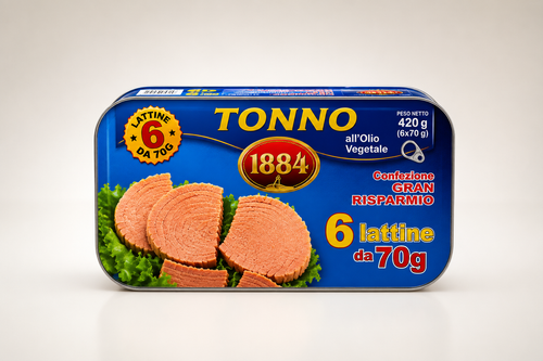 1884 - tonhal napraforgó olajban - 6x70g