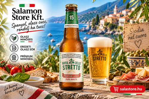 Birra Dello Stretto - Premium Lager sör - 330ml