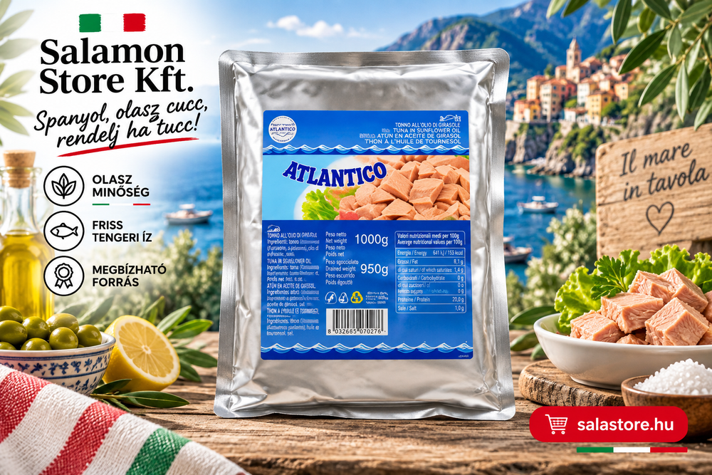 Atlantico – Tonhal napraforgóolajban - 1000g