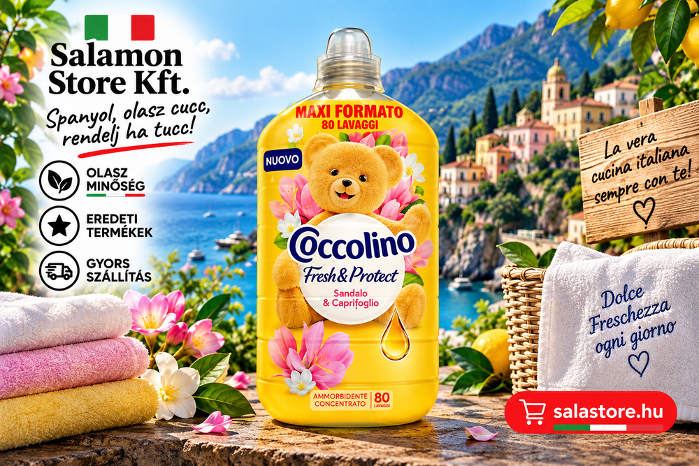 Coccolino Fresh & Protect – Sandalo & Caprifoglio koncentrált öblítő - 1900ml