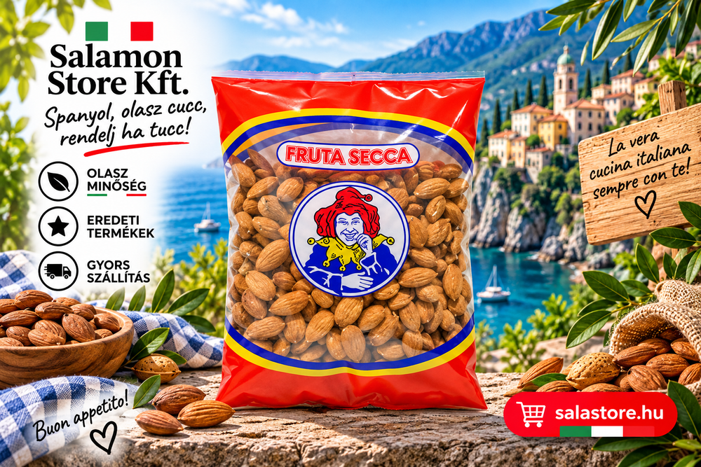Frutta Secca – Prémium pörkölt mandula - 500g