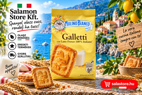 Mulino Bianco Galletti – édes keksz friss olasz tejjel - 350g