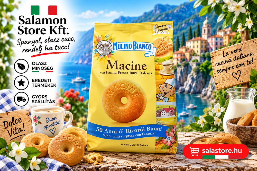 Mulino Bianco Macine – édes keksz friss tejszínnel - 350g