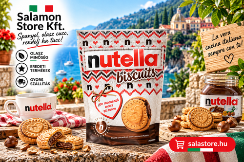 Nutella Biscuits – Töltött keksz mogyorókrémmel- 193g