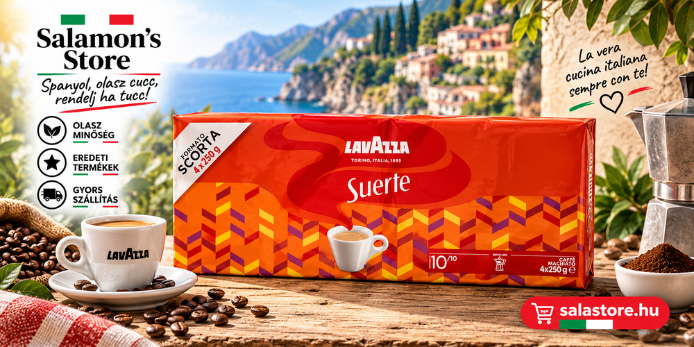 Lavazza Suerte  – őrölt olasz kávé - 4x250g