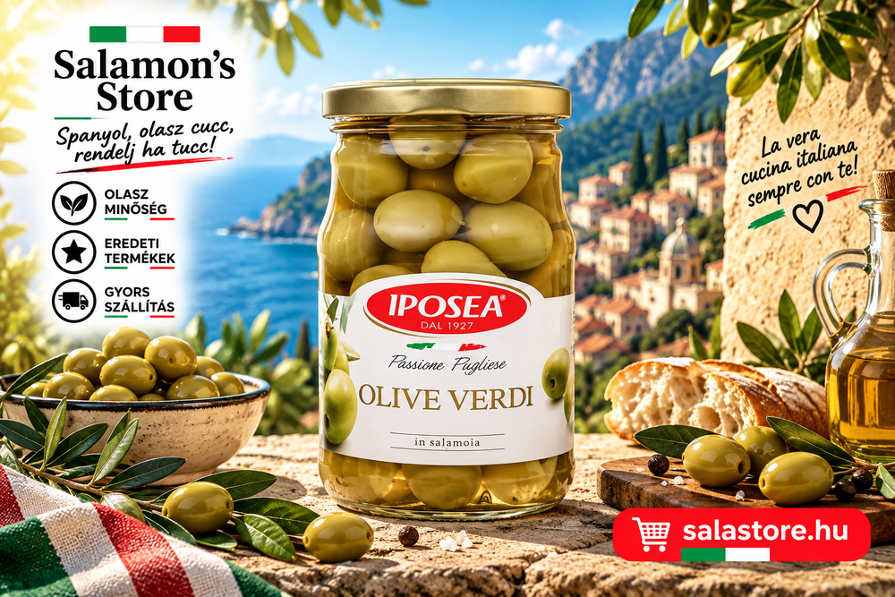 Iposea - óriás szemű zöld olajbogyó - 530g