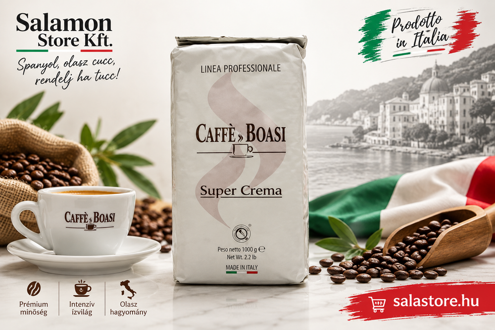 Caffè Boasi - Szemes kávé - Szuper krémes - 1000g