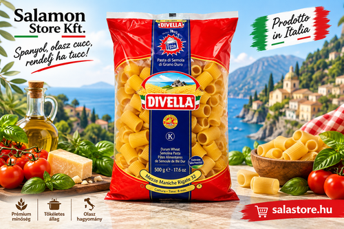 Divella tészta - Mezze Maniche - durum -1000g