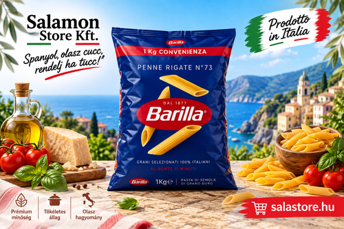 Mezze Penne Rigate N°73 – olasz rövid cső alakú durum tészta - 1000g
