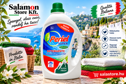 Periel Super Univerzális Mosógél - Alpine Fresh Illatú - 3 liter - 45 Mosás