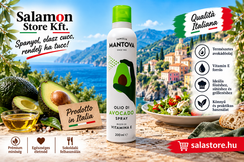 Mantova avokádóolaj spray - 100% tisztaságú hidegen sajtolt olaj - 200ml