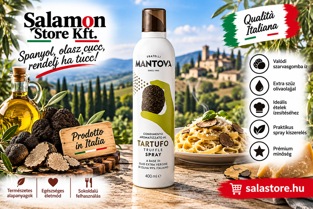 Mantova Tartufo Spray – Extra szűz olívaolaj szarvasgomba aromával - 400ml
