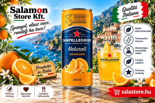 Sanpellegrino - Narancs ízű szénsavas üdítőital - 330ml