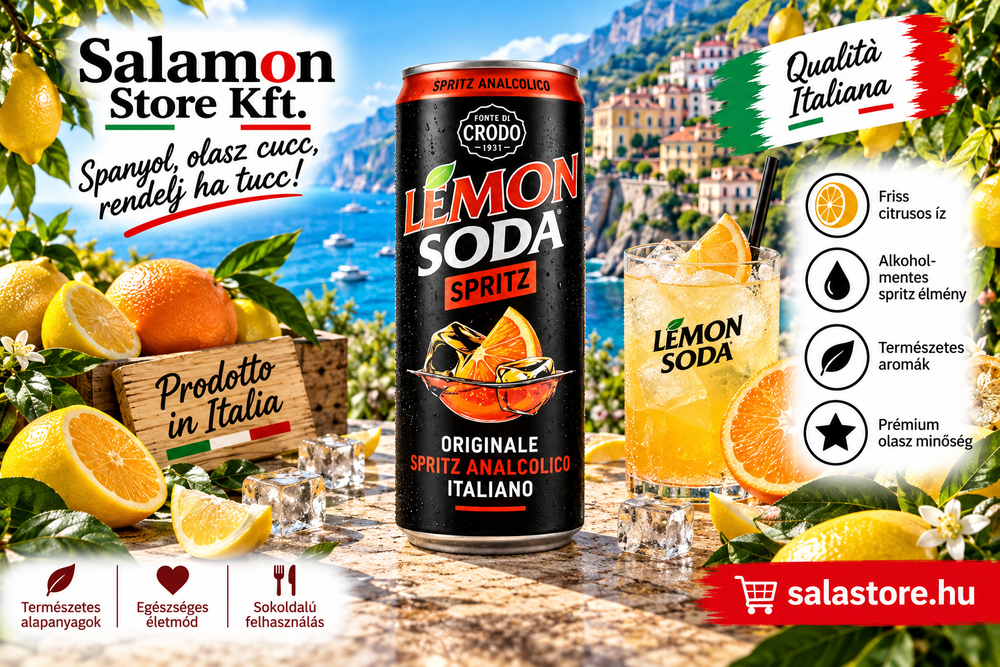 Lemon Soda Spritz - alkoholmentes üdítőital - 330ml