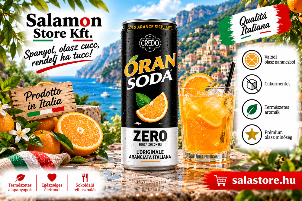 Oran Soda – olasz zero narancsital - 330ml