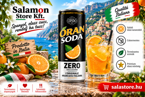Oran Soda – olasz zero narancsital - 330ml