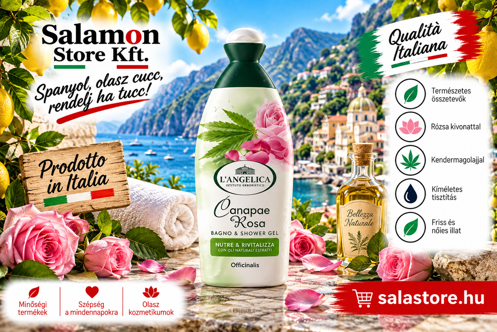 L'angelica Canapa & Rosa – Fürdőhab - 500ml