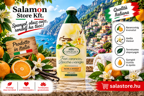 L'angelica Arancia & Vaniglia – Narancs és vanília illatú habfürdő - 500ml