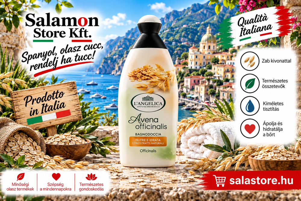 L'angelica Latte d'Avena – Zabtejjel dúsított habfürdő - 500ml