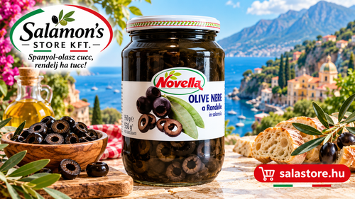 Novella - vágott fekete olajbogyó - 720g