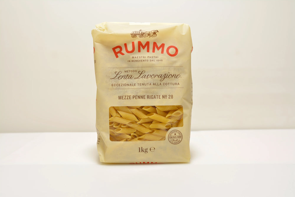 Mezze Penne Rigate N.28 – Rövid, bordázott csőtészta