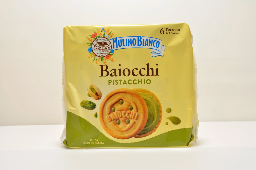 Mulino Bianco Baiocchi Pistacchio – Pisztáciakrémes töltött keksz