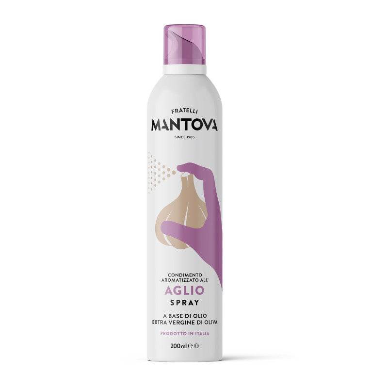 Mantova Aglio Spray – Extra szűz olívaolaj fokhagyma aromával - Salamon Store